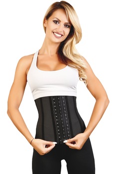 Corset Latex Ultrasport Breathable, Clessidra, Negru, Negru Corset Latex Ultrasport Breathable, Clessidra, Negru, Negru