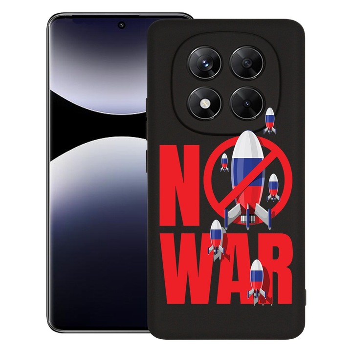 BestCase® Husa pentru Xiaomi Redmi Note 14 Pro, Premium Slim Silicon 1.2MM, No War, Microfibra in interior, Antisoc, Protectie camera si ecran, 1926325 PB 1835