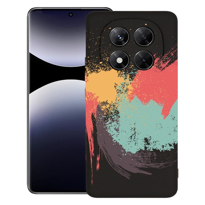 BestCase® Husa pentru Xiaomi Redmi Note 14 Pro Plus, Premium Slim Silicon 1.2MM, Pianting, Microfibra in interior, Antisoc, Protectie camera si ecran, 1926326 PB 44