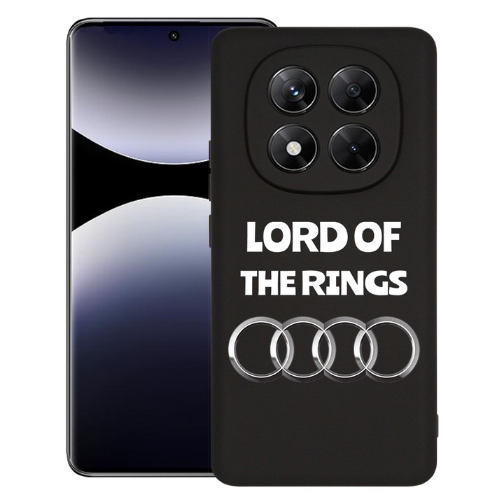 BestCase® Husa pentru Xiaomi Redmi Note 14 Pro Plus, Premium Slim Silicon 1.2MM, Lords Of The Rings, Microfibra in interior, Antisoc, Protectie camera si ecran, 1926326 PB 1619