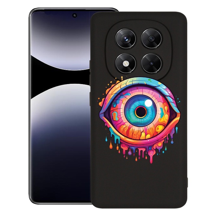 BestCase® Husa pentru Xiaomi Redmi Note 14 Pro Plus, Premium Slim Silicon 1.2MM, Dream Colors Eye, Microfibra in interior, Antisoc, Protectie camera si ecran, 1926326 PB 1507