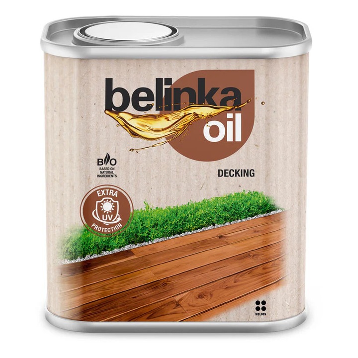 Ulei de protectie pentru suprafete exterioare din lemn HELIOS BELINKA OiL Decking - 203 teak - 0, 75 L