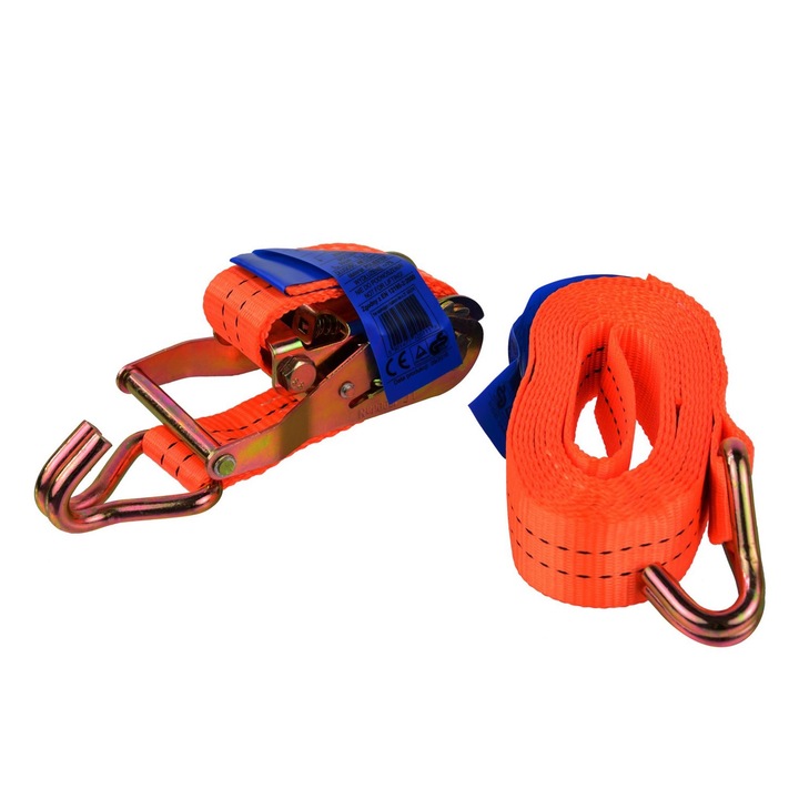 Chinga curea de ancorare cu clichet, GEKO, 4 m, 2T, 35 mm