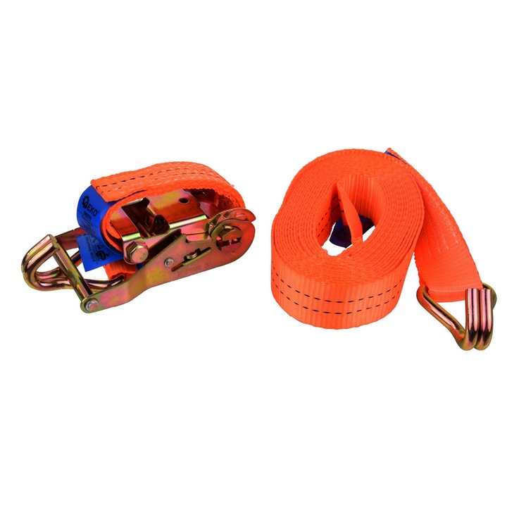 Chinga curea de ancorare cu clichet, GEKO, 6 m, 2 T, 35 mm