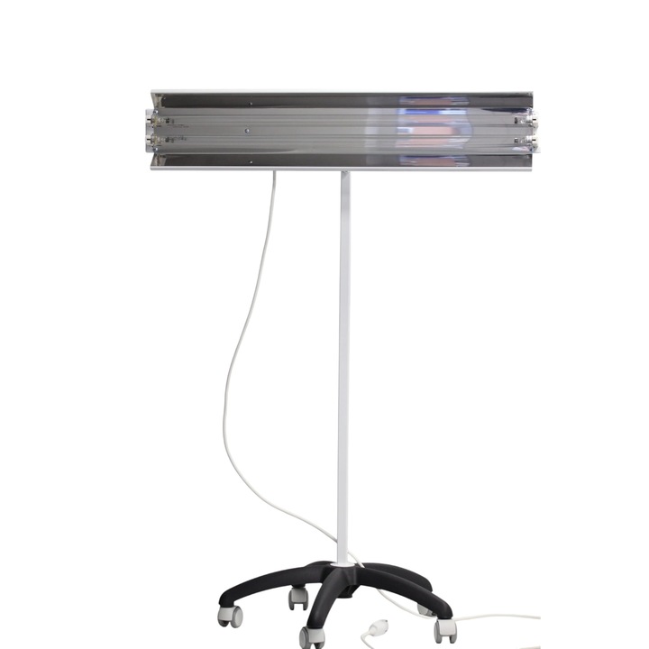 Lampa bactericida germicidala dezinfectie cu lumina Ultravioleta UV-C 30W x 2 clasica cu montare pe stativ mobil