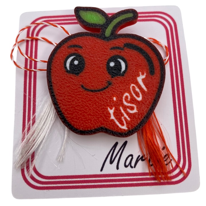 Martisor brosa in forma de mar imprimat 3d