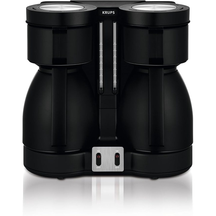 Krups Duothek KT8501 Aparat de cafea dublu termic negru, simplu, negru [clasa energetica B]