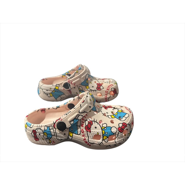 Papuci clogs premium pentru fete, Hello Kitty 28471, Roz