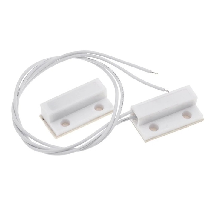 Комплект магнитен ключ за аларма, бял, 2.77x1.43x0.75см