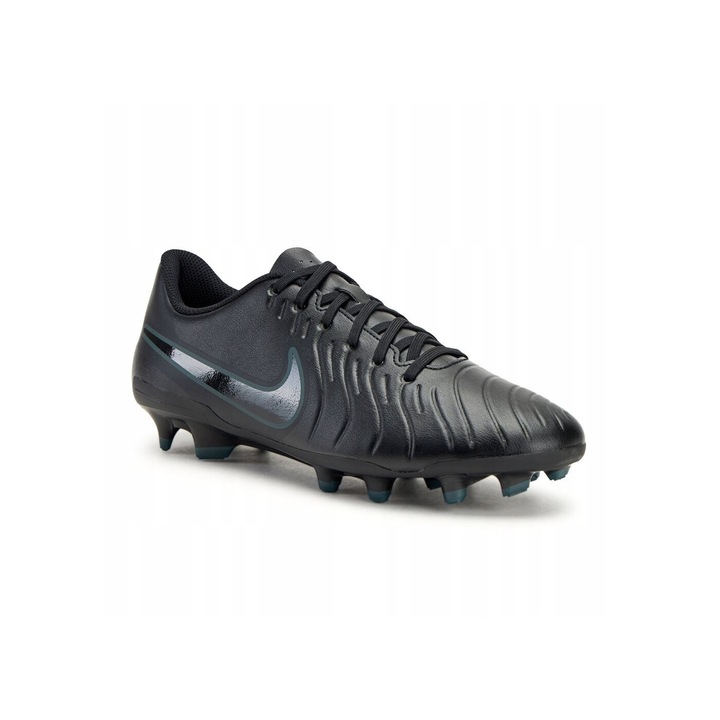 Nike Tiempo Legend 10 Club férfi sportcipő, fekete, szintetikus anyagból, fűzős rendszerrel, 45 EU