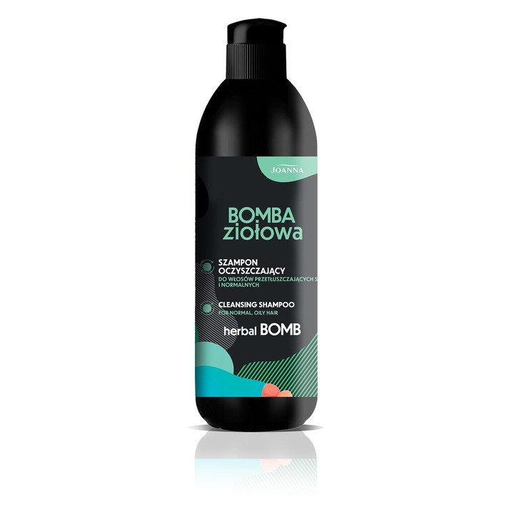 Sampon de par Joanna Bomba Ziolowa 500ml, pentru par gras si normal