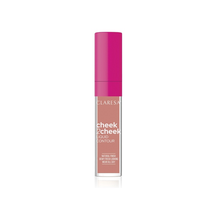 Claresa Cheek2Cheek pirosító púder, Tea Rose rózsaszín, 6.5g