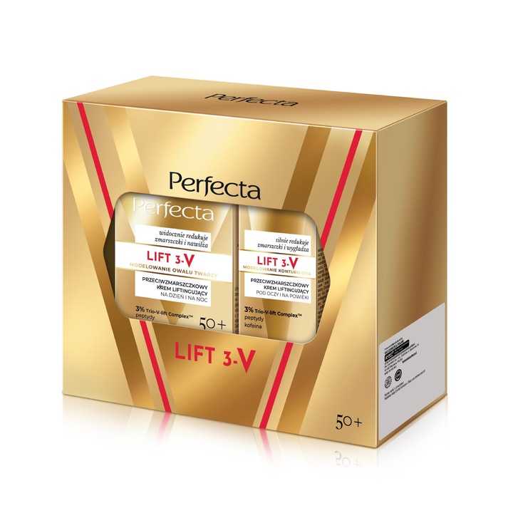 Dax Lift 3-V szett, öregedésgátló krém 50+ nappali és éjszakai 50 ml + szemkörnyékápoló krém 15 ml