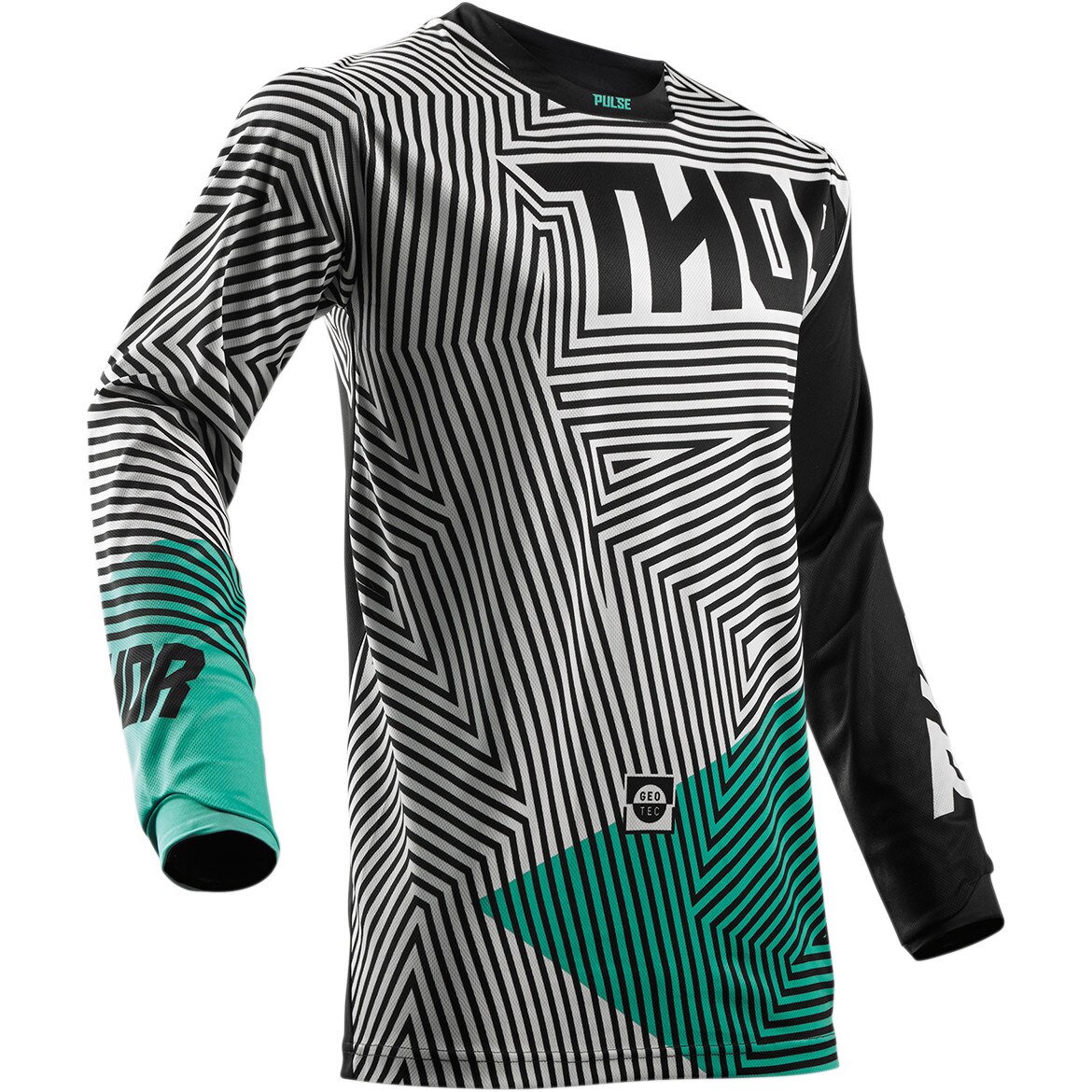 Tricou Thor Pulse™ Geotec copii Black/Teal LG