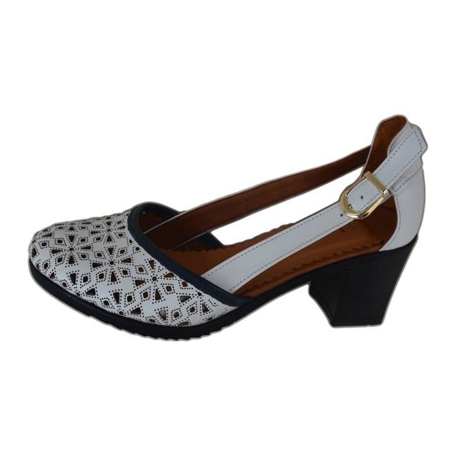 Sandale cu design special,comode, D&J Exclusive, Alb