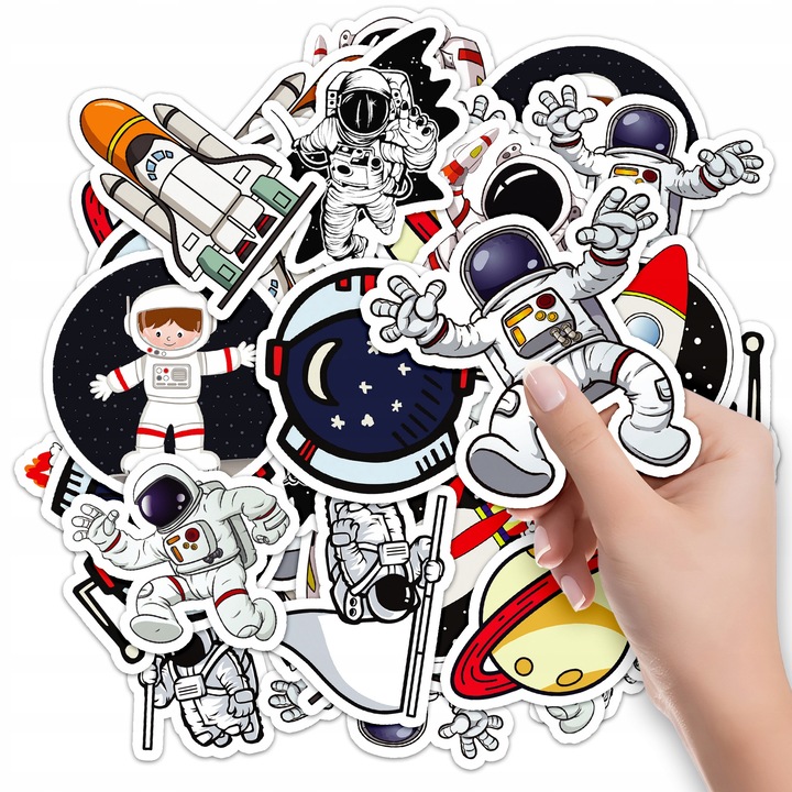 Комплект декоративни стикери, World Case, 10 броя, различни дизайни, 5x7 см