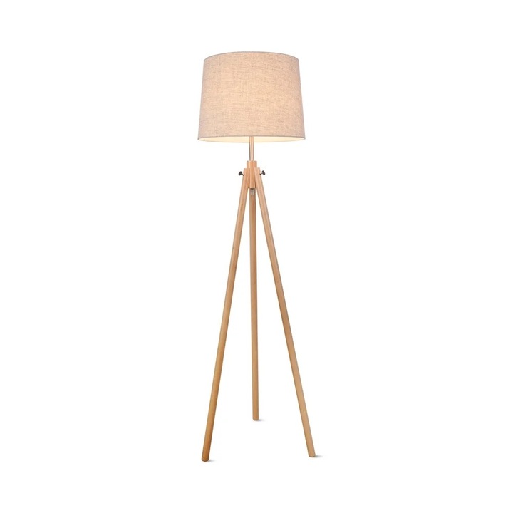 Lampa de podea Maytoni, 161.5 cm, 1 bec E27 60W, culoare maro, 51 cm adancime, fara bec inclus