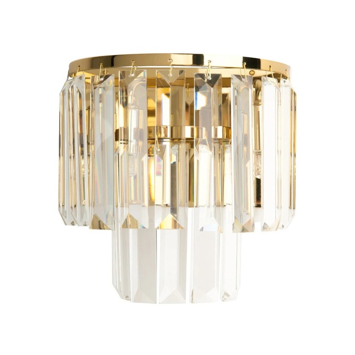 Aplica de perete Maxlight, 2 x G9, auriu, 18x11cm