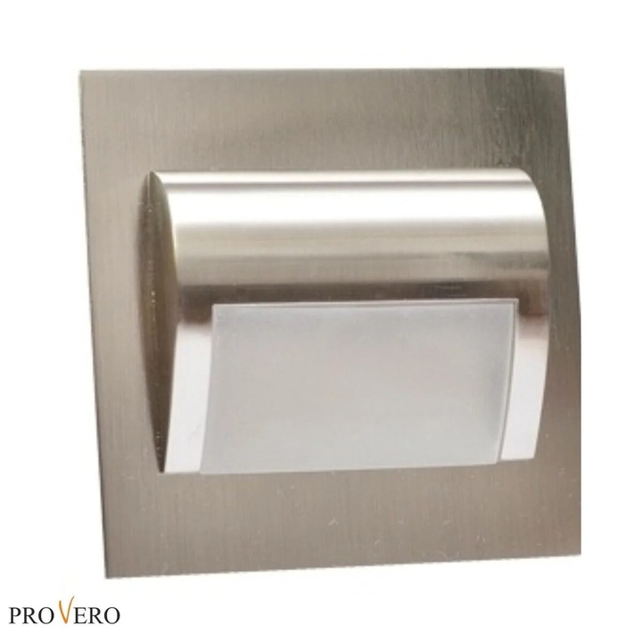 LED fali lámpa Decorus ID-1190, 1,2W, 100lm, semleges 4000K, négyzet, fémes, arany, 7,3x7,3x2,8 cm, IP20, 12V