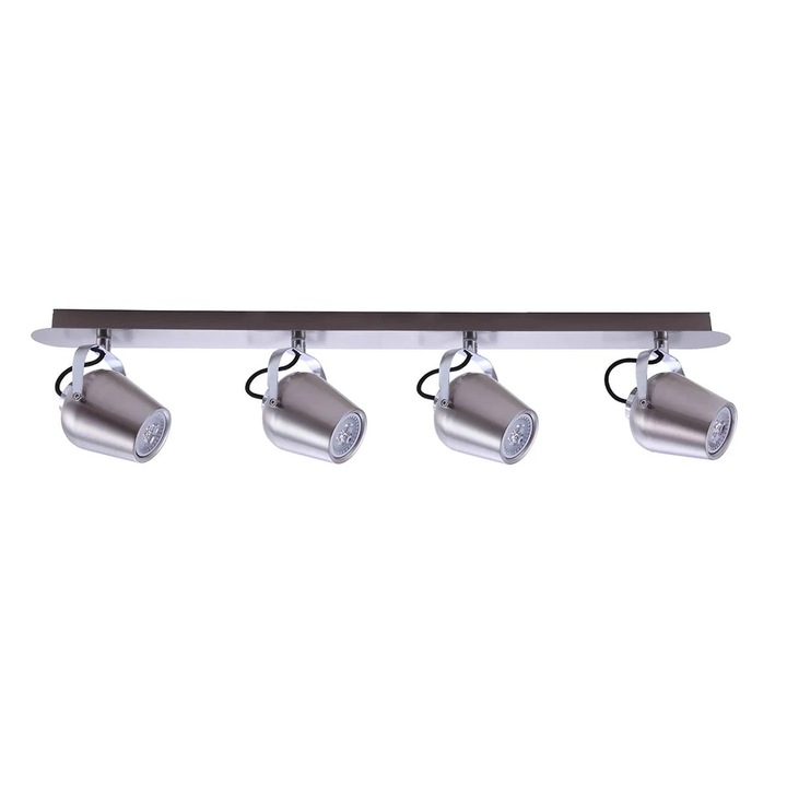 Lustra Italux Josie, 4xGU10, Metal, Reglabil, Dimiabil, 79x12x15cm, IP20