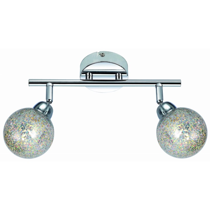 Висулка Candellux KALEIDOSCOPE, метал/акрил, 2 източника на светлина G9, хром/мулти, 16x30x8 см, без крушки