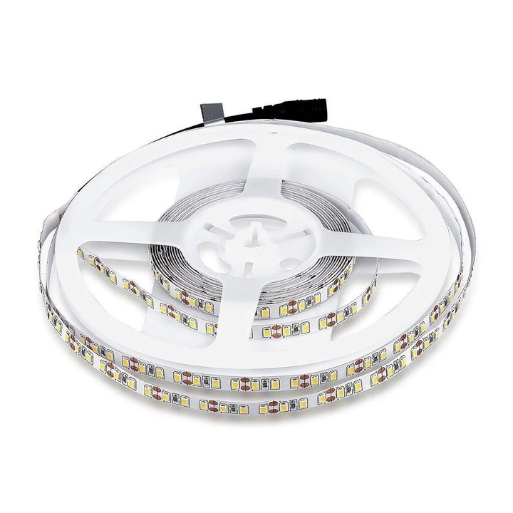 LED лента V-TAC, 8W, 3000K, 5m, IP20, димируема, 120 LED/m