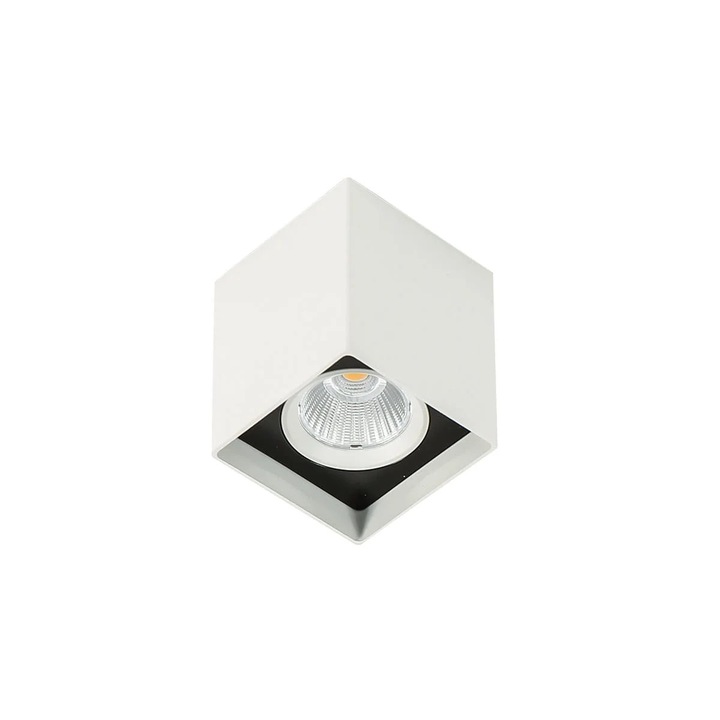 Italux Alden mennyezeti lámpa, Fehér LED, 12W, 1010lm, Méretek 7,6x7,6x10,5 cm, IP20