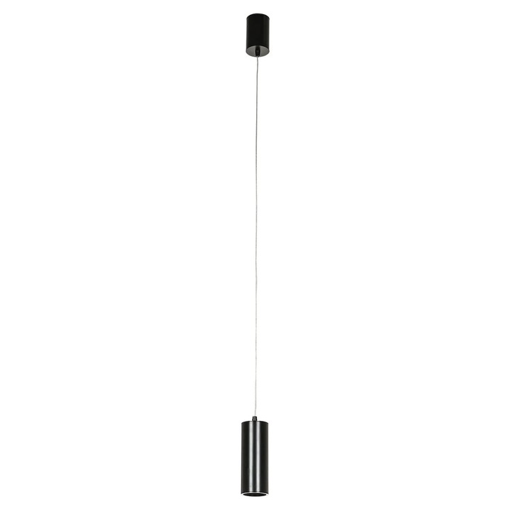 Lustra Suspendata Italux Moldes, LED, Negru, 7W, 450lm, 4000K, H Max 123cm, O6cm, Fara Dimming, IP20