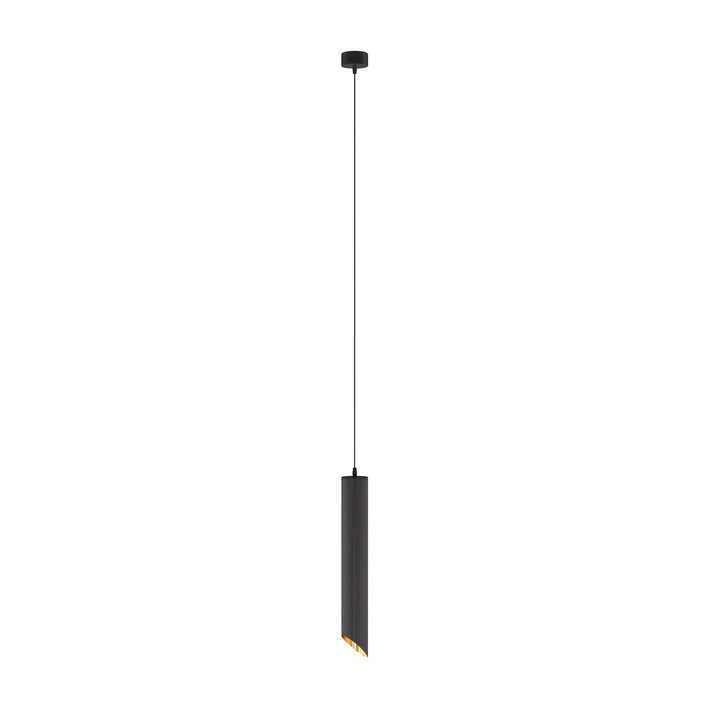 Pendul Maytoni Lipari, GU10, Negru, Aluminiu, 1 sursa de iluminare, Reglabil 43-133cm
