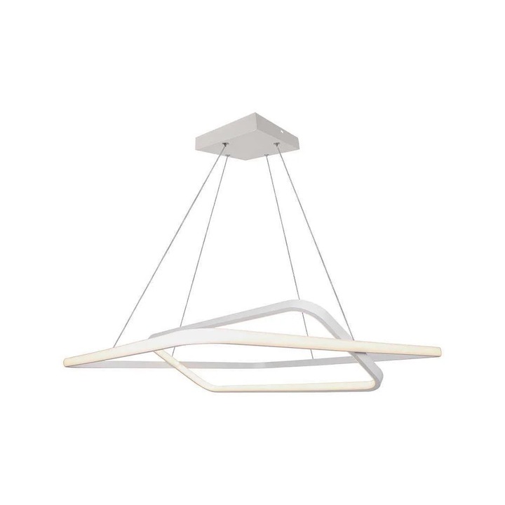 Lustra LED V-TAC, 48W, 3000K, Dimabil, Alb, 60x123cm