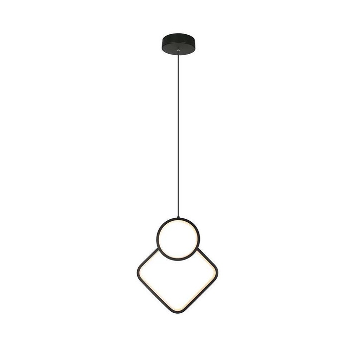Пендел V-TAC, черна, 12W, 1300lm, 3000K, 28x196cm, IP20