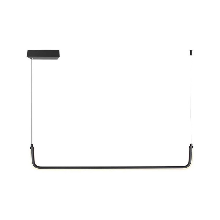 LED Висулка V-TAC VT-7769, 12W, 4000K, Черен, 90.5x114cm, 1200lm, Метал, IP20