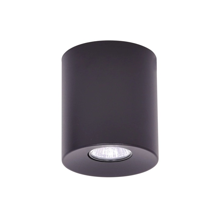 Spot Lumina Tavan, Kaja HORN, Negru, 10W LED, GU10, 11x12,4x11 cm