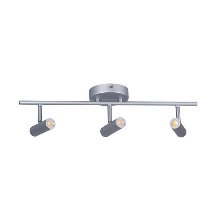 Lustra plafoniera Kanlux TUME, 3 surse, 18W, gri, 55x12x18cm