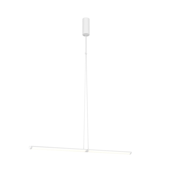 Pendul Maytoni Supersymmetry, aluminiu/acril, LED 18W, alb, 205x4x88.6 cm