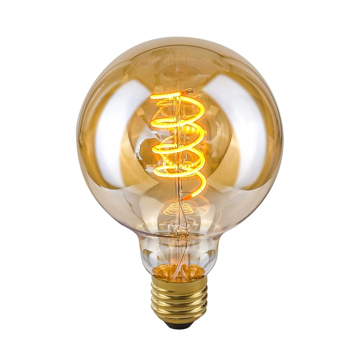 Italux Retro Edison LED крушка, E27, 4W, 90lm, кехлибарено стъкло, 2200K, IP20