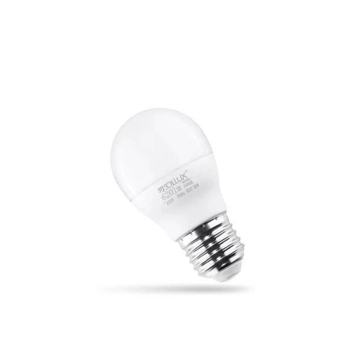 LED izzó E27, 7.5W, 620lm, 3000K, fehér, nem szabályozható, 89x45mm