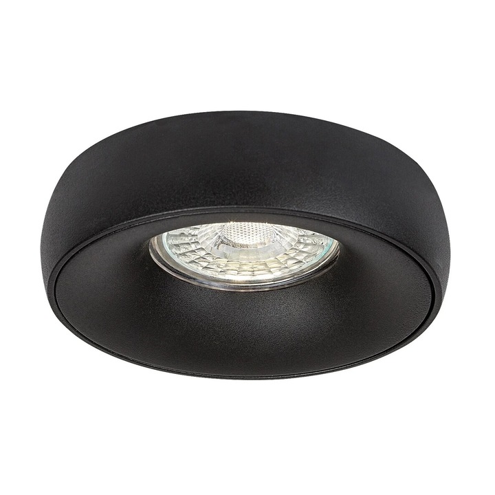 Spot Modern Rabalux Luiza, Negru, 10x10x3.3cm, GU10, 25W, IP20