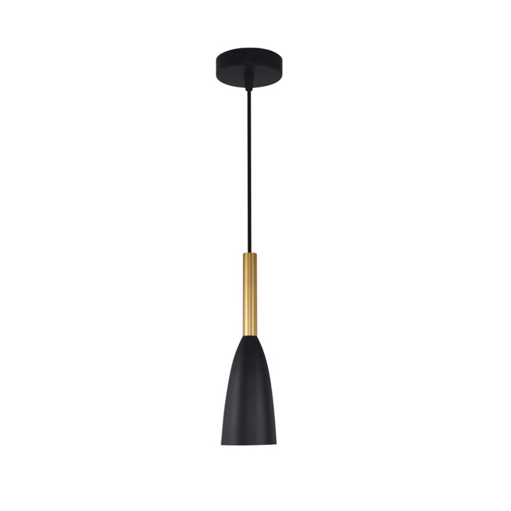 Полилей Light Prestige, черно/злато, метал, 11см, E27, 60W