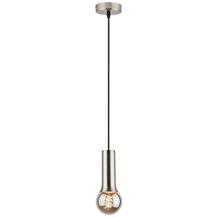 Pendul Rabalux Zuriel, metal, crom satinat, 1 sursa E27, 40W, 150x7cm