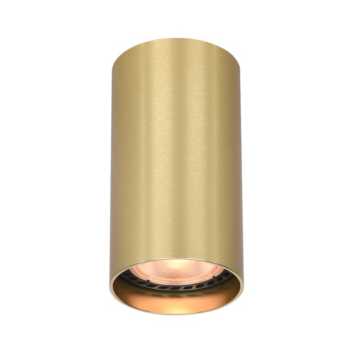 Таванен спот, Italux LOPUS, златен, 1xGU10, 10W, 5.4x10cm, IP20, за интериор