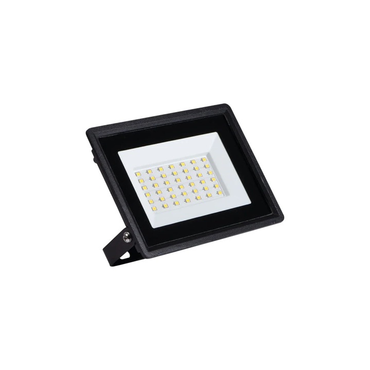 Proiector LED Miledo GRUN 30W, IP65, 4000K, aluminiu, Negru, 12.2x15x2.7cm
