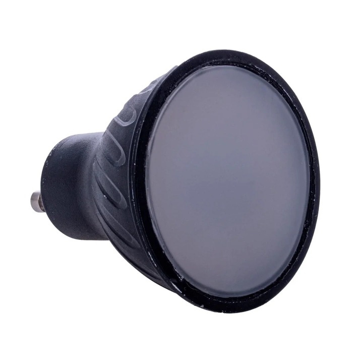 LED крушка GU10 6W, 510lm, 4000K, черен корпус, Eko-Light