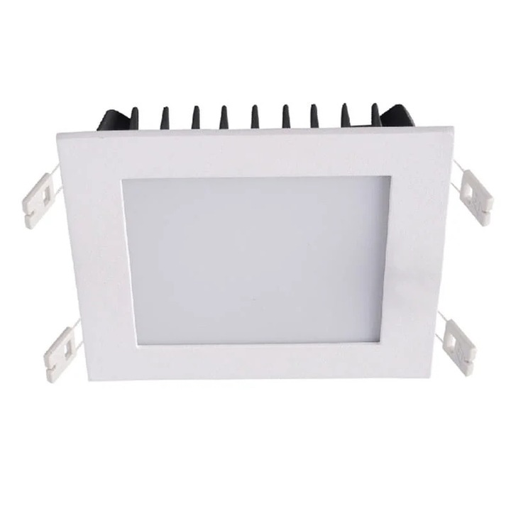 Spot LED Italux Gobby, 28W, 2100lm, Alb, 30x30cm, Patrat, IP20
