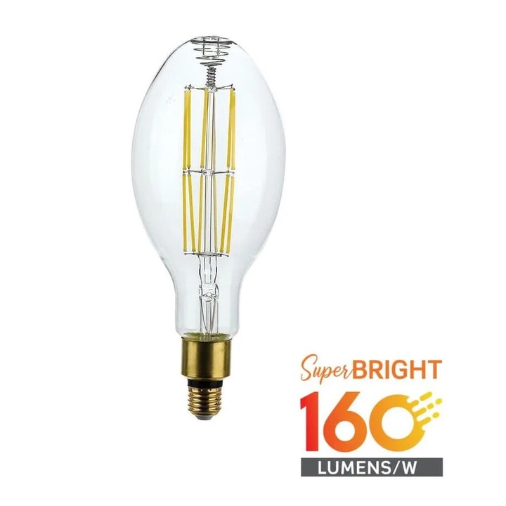 Bec LED V-TAC, 24W, 4000lm, Alb Rece, E27, IP20, Evolutie, 30.000 ore, Clasa C