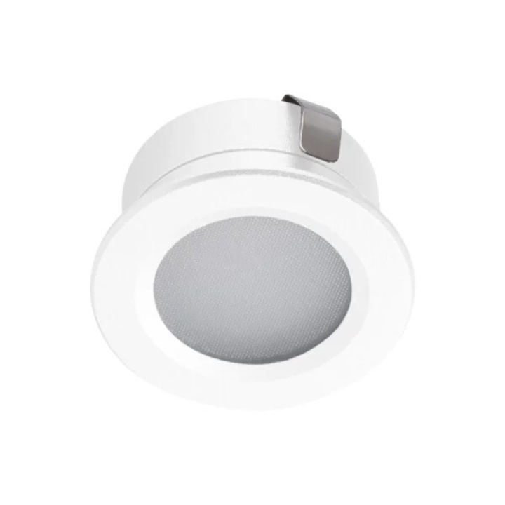 LED прожектор Kanlux IMBER, 1W, бял, IP65, 3см, за външна употреба