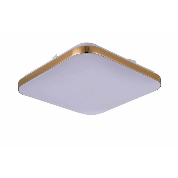 LED плафон, Light Prestige, Babilon, 25x25x3.5cm, златен, 1 източник на светлина, IP20