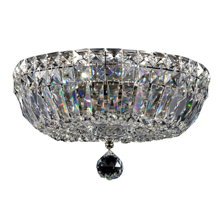 Полилей Maytoni, 3 източника E14, метал и кристали, антични, 30x20,5 см