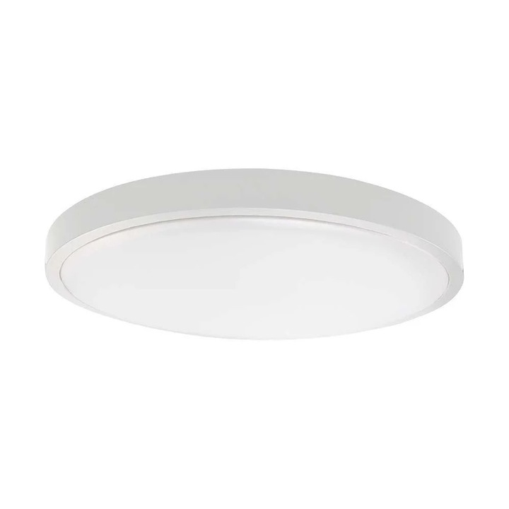 LED плафон V-TAC VT-8618S, 18W, 30cm, бял, със сензор за движение, включено дистанционно управление, IP44