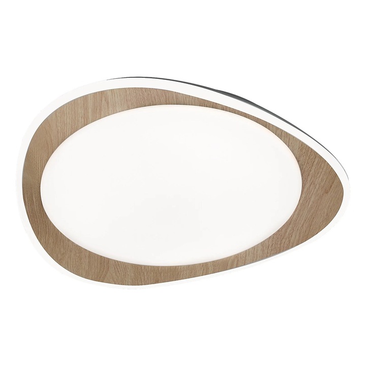 Плафон Rabalux Tamino, 24W, 1200lm, Светло дърво, 45x45cm, Вграден LED, IP20, 5 години гаранция